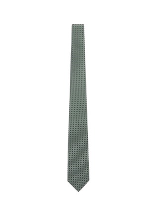 Main View - Click To Enlarge - DRAKE'S - Diamond square print silk tie