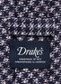 Detail View - Click To Enlarge - DRAKE'S - Houndstooth cotton-linen tie
