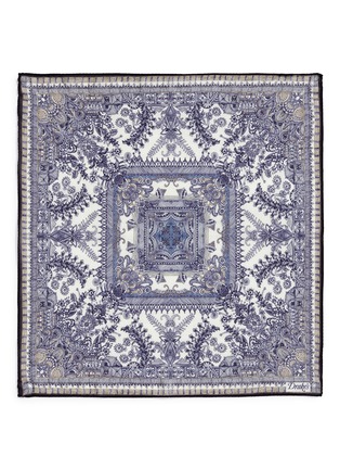 Detail View - Click To Enlarge - DRAKE'S - Garden print cotton-silk pocket square
