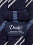 Detail View - Click To Enlarge - DRAKE'S - Stripe bouclé grenadine tie