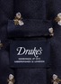 Detail View - Click To Enlarge - DRAKE'S - Bee embroidered silk tie