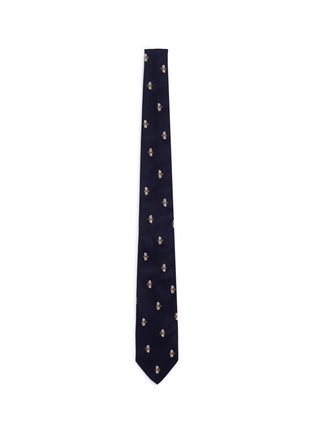 Main View - Click To Enlarge - DRAKE'S - Bee embroidered silk tie