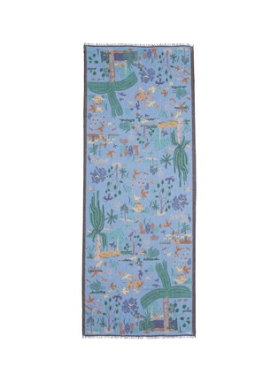 Main View - Click To Enlarge - DRAKE'S - Palm and bird print scarf