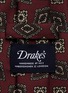 Detail View - Click To Enlarge - DRAKE'S - Floral diamond print silk tie