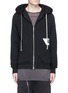 Main View - Click To Enlarge - RICK OWENS DRKSHDW - Photograph patch stonewash zip hoodie
