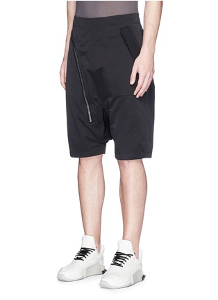 Front View - Click To Enlarge - RICK OWENS DRKSHDW - 'Aircut Pods' drop crotch shorts