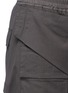 Detail View - Click To Enlarge - RICK OWENS DRKSHDW - 'Memphis Pod' front flap cotton shorts