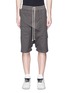 Main View - Click To Enlarge - RICK OWENS DRKSHDW - 'Memphis Pod' front flap cotton shorts