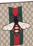  - GUCCI - Embroidered bee web stripe canvas clutch