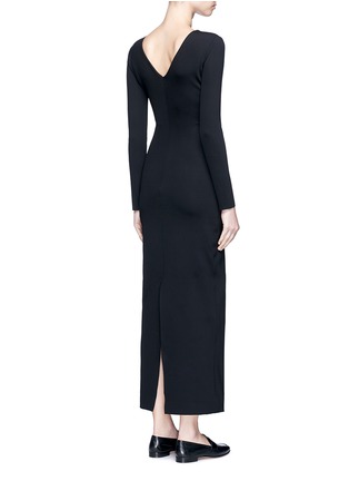 Back View - Click To Enlarge - THE ROW - 'Thelma' scuba jersey V-neck dress