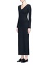 Front View - Click To Enlarge - THE ROW - 'Thelma' scuba jersey V-neck dress