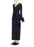 Figure View - Click To Enlarge - THE ROW - 'Thelma' scuba jersey V-neck dress