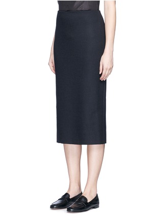 Front View - Click To Enlarge - THE ROW - 'Hilda' virgin wool blend pencil skirt
