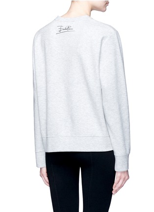 Back View - Click To Enlarge - EMILIO PUCCI - Mountain embroidered organza insert sweatshirt