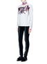 Figure View - Click To Enlarge - EMILIO PUCCI - Mountain embroidered organza insert sweatshirt