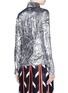Back View - Click To Enlarge - EMILIO PUCCI - Metallic velvet zip front pullover