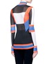Back View - Click To Enlarge - EMILIO PUCCI - Colourblock rib knit turtleneck sweater