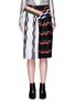 Main View - Click To Enlarge - EMILIO PUCCI - Geometric print patchwork pleated skirt