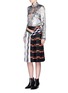 Figure View - Click To Enlarge - EMILIO PUCCI - Geometric print patchwork pleated skirt