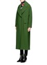 Front View - Click To Enlarge - EMILIO PUCCI - Oversized collar virgin wool long coat