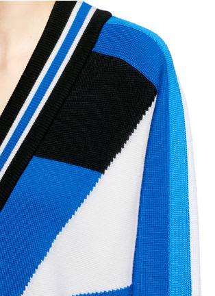 Detail View - Click To Enlarge - EMILIO PUCCI - Colourblock oversized Merino wool sweater