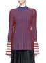 Main View - Click To Enlarge - EMILIO PUCCI - Pleated cuff stripe sweater