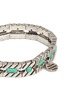 Detail View - Click To Enlarge - PHILIPPE AUDIBERT - 'Pequot' engraved stripe stone elastic bracelet