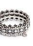 Detail View - Click To Enlarge - PHILIPPE AUDIBERT - 'Cocopa' floral engraved stone elastic bracelet
