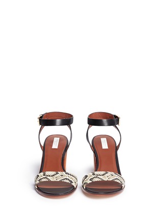 Front View - Click To Enlarge - COLE HAAN - 'Cambon' snakeskin embossed leather sandals