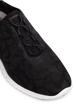 Detail View - Click To Enlarge - COLE HAAN - Zerogrand' perforated nubuck suede sneakers