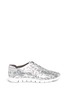 Main View - Click To Enlarge - COLE HAAN - 'Zerogrand' metallic perforated sneakers