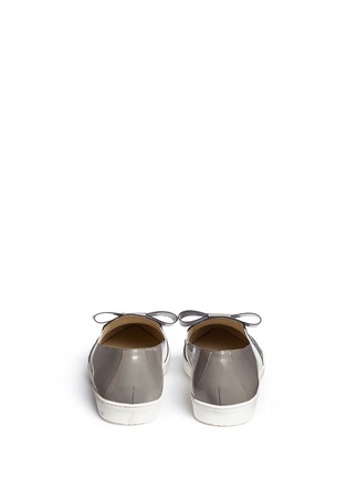 Back View - Click To Enlarge - FABIO RUSCONI - Bow vamp leather slip-ons