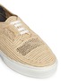 Detail View - Click To Enlarge - CLERGERIE - 'Teba' Raffia palm espadrille sneakers