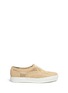 Main View - Click To Enlarge - CLERGERIE - 'Teba' Raffia palm espadrille sneakers