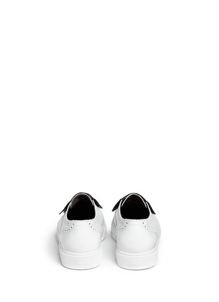 Back View - Click To Enlarge - CLERGERIE - 'Tolk' full brogue kiltie sneakers