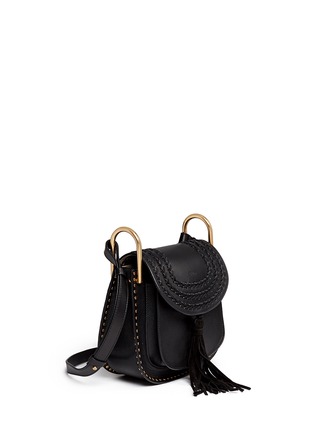 Figure View - Click To Enlarge - CHLOÉ - 'Hudson' small braided leather shoulder bag