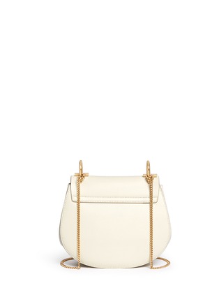 Back View - Click To Enlarge - CHLOÉ - 'Drew' small perforated leather shoulder bag