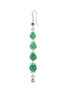 Figure View - Click To Enlarge - SAMUEL KUNG - Diamond jade 18k white gold link drop earrings