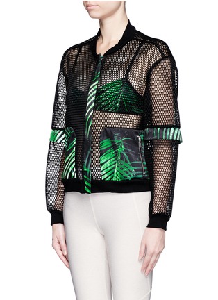 Front View - Click To Enlarge - WE ARE HANDSOME - 'The Kinabalu' print active mesh bomber jacket