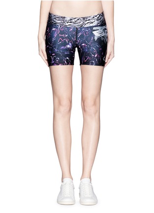 Main View - Click To Enlarge - WE ARE HANDSOME - 'Orion' print active bike shorts