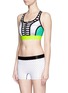 Front View - Click To Enlarge - MONREAL - 'Signature' racerback padded sports bra
