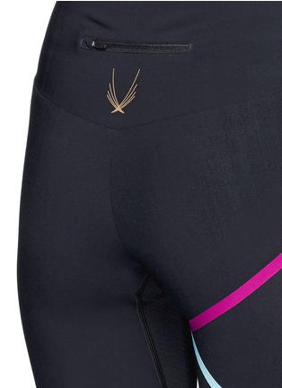 Detail View - Click To Enlarge - LUCAS HUGH - 'Lazer Stripe' sports capri pants