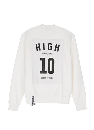 Main View - Click To Enlarge - STUDIO CONCRETE - 'Series 1 to 10' unisex sweatshirt - 10 High