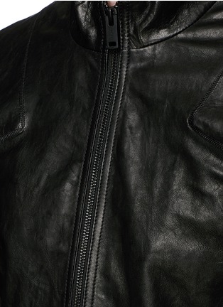 Detail View - Click To Enlarge - DENHAM - 'Drifter VTS' leather jacket