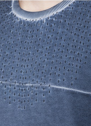 Detail View - Click To Enlarge - DENHAM - 'Sashiko' stitch embroidery sweatshirt