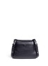 Back View - Click To Enlarge - KARA - Mini pebbled leather messenger bag