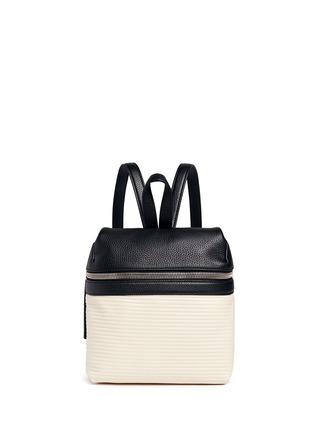 Main View - Click To Enlarge - KARA - Small quilted colourblock leather backpack