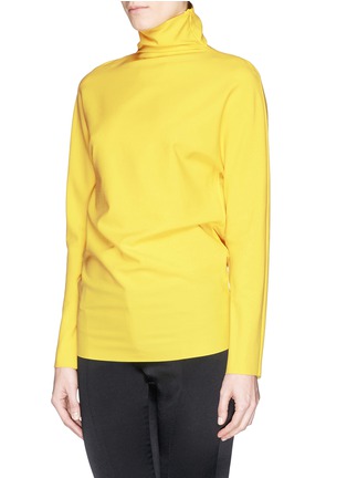 Figure View - Click To Enlarge - MS MIN - Turtleneck bonded jersey top