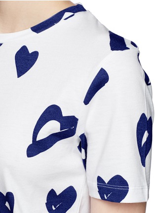 Detail View - Click To Enlarge - ÊTRE CÉCILE - Scribble heart cotton jersey T-shirt