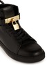 Detail View - Click To Enlarge - BUSCEMI SHOES - '100mm' twist lock strap leather sneakers